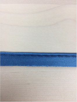 Paspelband unelastisch - Satin - blau - 10 mm